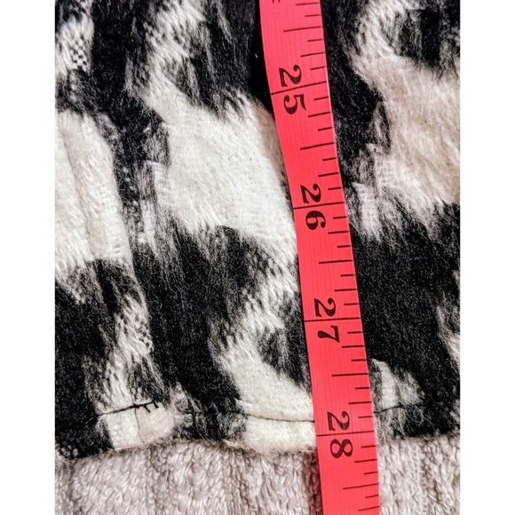 Vince Camuto Houndstooth Shacket Faux Leather Trim Jacket Button Down L NWT $149 - Picture 11 of 12